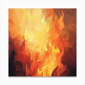 Flames Of Fire Canvas Print