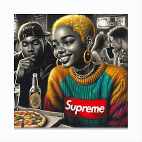 Supreme Pizza 2 Canvas Print