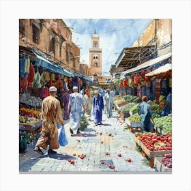 Marrakech Market 2 Canvas Print