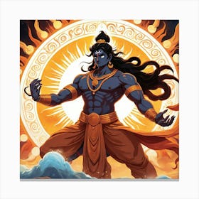 Lord Shani 1 Canvas Print