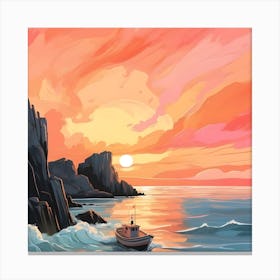 Sunset Painting Canvas Print