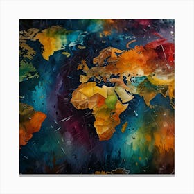 World Map 19 Canvas Print