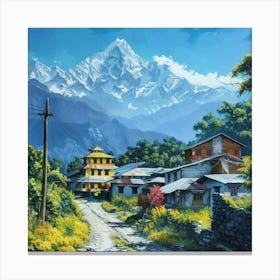 Nepal Village 1 Canvas Print