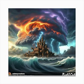 Stormy Castle Canvas Print