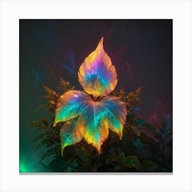 Rainbow Leaf 2 Canvas Print