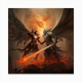 Angels And Demons Canvas Print