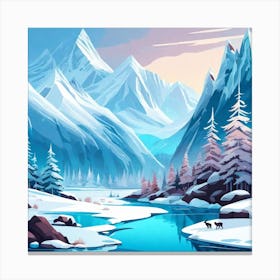 Winter Landscape 2 Canvas Print