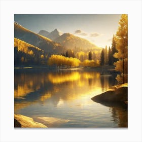 Autumn Lake 5 Canvas Print