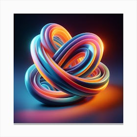 3d Fractal Art Canvas Print