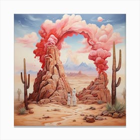 Desert Landscape Canvas Print