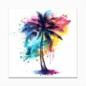 Tropical Palm Tree 3 Canvas Print