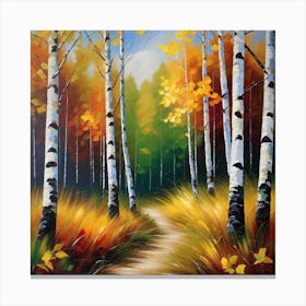 Birch Trees 1 Canvas Print