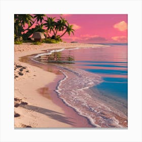 Sunset On The Beach 5 Canvas Print