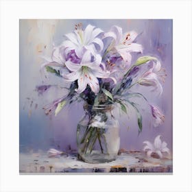 Monet's Lily Ballet Canvas Print