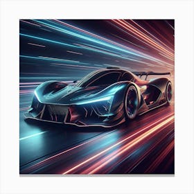 Futuristic Racing Car 42 Canvas Print