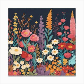 Wildflowers Canvas Art Canvas Print