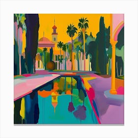Abstract Park Collection Maria Luisa Park Seville Spain 1 Canvas Print