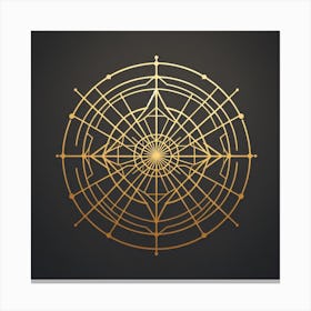 Golden Compass Canvas Print