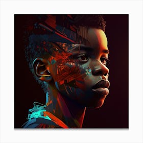 Black Boy Canvas Print