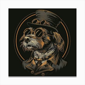 Steampunk Dog 35 Canvas Print