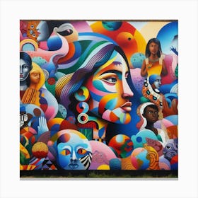 London Street Art Canvas Print