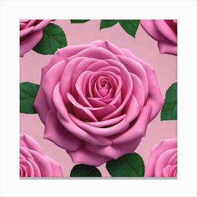 Pink Roses 7 Canvas Print