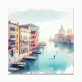 Watercolor Of Venice 6 Canvas Print