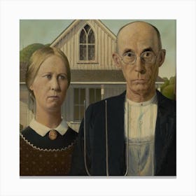 Old Couple Canvas Print