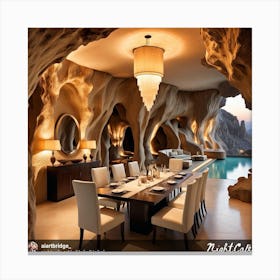 Cave Dining Room Canvas Print