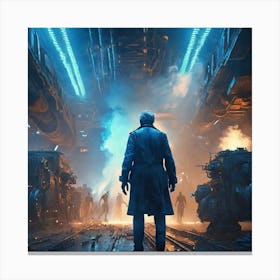 Man In Space Canvas Print