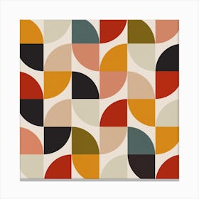 Bauhaus Modern 2 Square Canvas Print