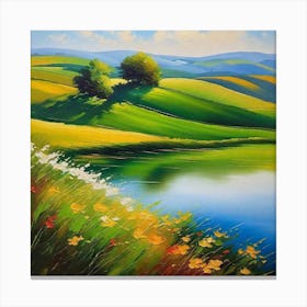 Summer Landscape Canvas Print