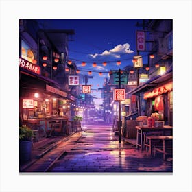 Asian Street Canvas Print