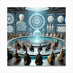 A Science Fiction Depiction Of The Cultural Adviso 1 Canvas Print