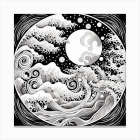 Great Wave Off Kanagawa 13 Canvas Print