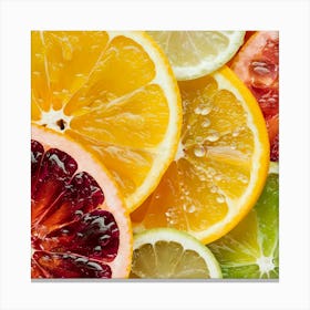 Citrus Fruit Slices 5 Canvas Print