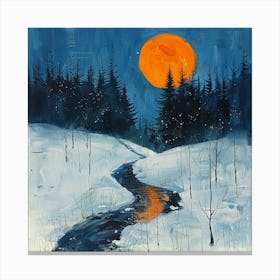 Moonlight Stream Canvas Print