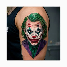 Joker Tattoo 24 Canvas Print