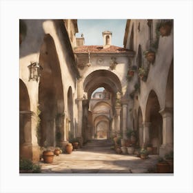 Italian Building Canvas Print