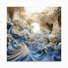 Paper Sculpture Canvas Print