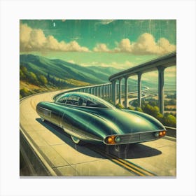 Futuristic Car Canvas Print