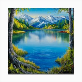 Mountain Lake 19 Canvas Print