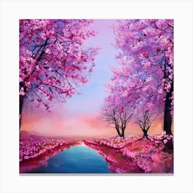 Cherry Blossoms View Canvas Print