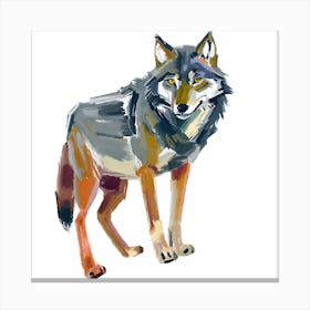 Gray Wolf 01 Canvas Print