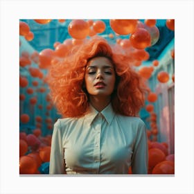 Girl With Red Hair Canvas Print