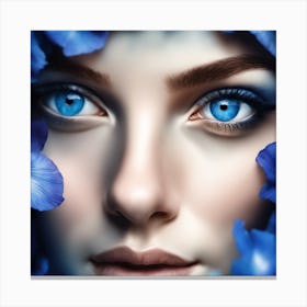 Blue Eyes Canvas Print