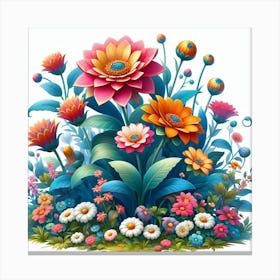 Colorful Flowers Canvas Print