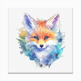 Watercolor Fox Lienzo