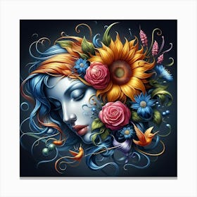 Flower Girl 4 Canvas Print