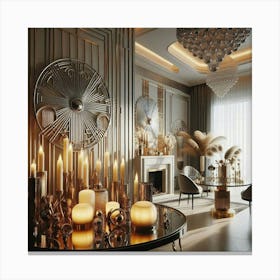 Living Room Decor Canvas Print